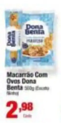 Santo Supermercados Macarrão com ovos dona benta oferta