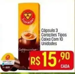 Muffato Cápsula 3 Corações Tipos oferta