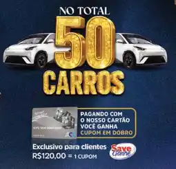 Supermercados Savegnago 50 carros oferta
