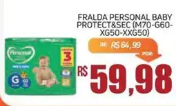Economart Atacadista Fralda personal baby protect&sec oferta