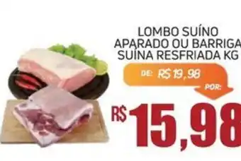 Economart Atacadista Lombo suíno aparado ou barriga suína resfriada kg oferta