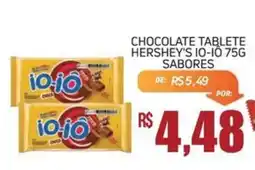 Economart Atacadista chocolate tablete hershey's 10-iô 75g sabores oferta