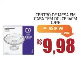 Economart Atacadista Centro de mesa em casa tem dolce 14cm c/pé oferta