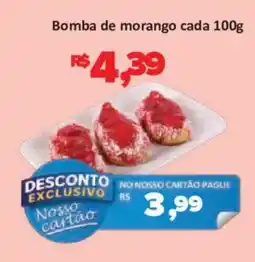 Supermercados Savegnago Bomba de morango oferta
