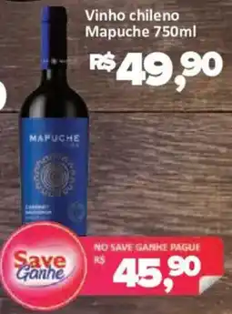 Supermercados Savegnago Vinho chileno mapuche oferta