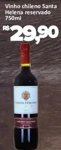 Supermercados Savegnago Vinho chileno santa helena reservado oferta