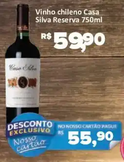 Supermercados Savegnago Vinho chileno Casa Silva Reserva oferta