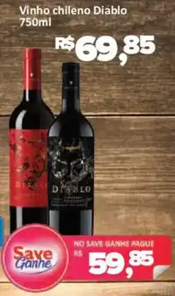 Supermercados Savegnago Vinho chileno Diablo oferta