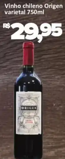Supermercados Savegnago Vinho chileno origen oferta