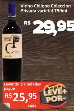 Supermercados Savegnago Vinho Chileno Coleccion Privada varietal oferta