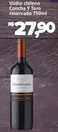 Supermercados Savegnago Vinho chileno concha y toro reservado oferta