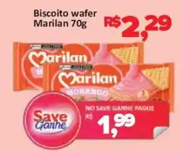 Supermercados Savegnago Biscoito wafer marilan oferta