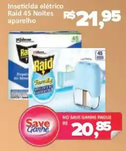 Supermercados Savegnago Inseticida elétrico raid 45 noites aparelho oferta