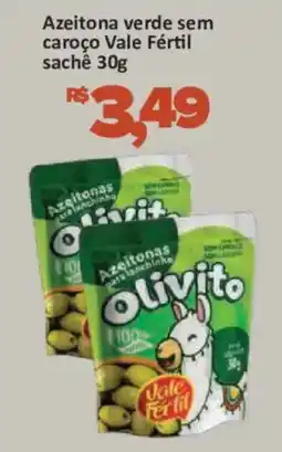 Supermercados Savegnago Azeitona verde sem caroço Vale Fértil oferta