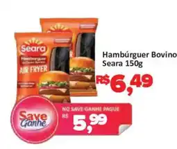 Supermercados Savegnago Hambúrguer Bovino Seara oferta