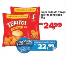 Supermercados Savegnago Empanado de frango Tekitos congelado oferta