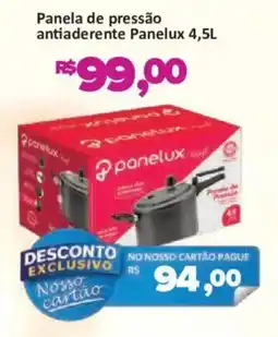 Supermercados Savegnago Panela de pressão antiaderente panelux 4,5l oferta