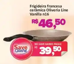 Supermercados Savegnago Frigideira francesa cerâmica oliveria line vanilla n16 oferta
