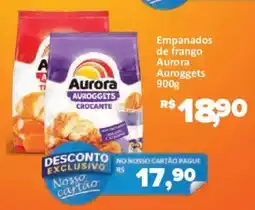 Supermercados Savegnago Empanados de frango Aurora Auroggets Crocante oferta