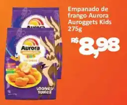 Supermercados Savegnago Empanado de frango aurora auroggets kids oferta