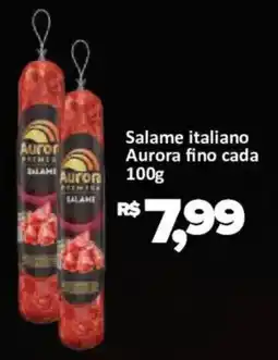 Supermercados Savegnago Salame italiano aurora fino oferta