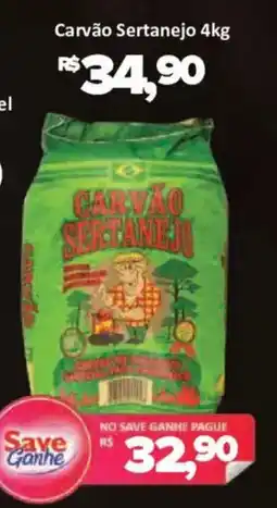Supermercados Savegnago Carvão sertanejo oferta