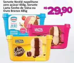 Supermercados Savegnago Sorvete Nestlé napolitano zero açúcar oferta