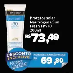Supermercados Savegnago Protetor solar Neutrogena Sun Fresh FPS30 oferta