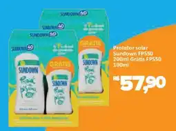 Supermercados Savegnago Protetor solar Sundown oferta