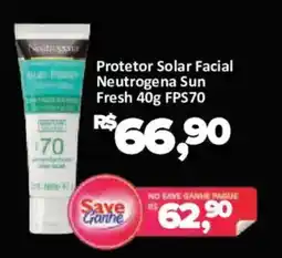 Supermercados Savegnago Protetor solar facial neutrogena sun fresh oferta