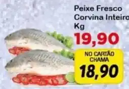 Chama Supermercados Peixe fresco corvina inteiro oferta