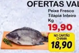 Chama Supermercados Peixe fresco tilápia inteiro oferta