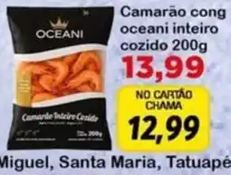 Chama Supermercados Camarão congoceani inteiro cozido oferta