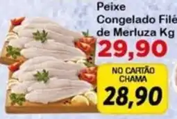 Chama Supermercados Peixe Congelado Filé de Merluza Kg oferta