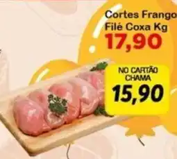 Chama Supermercados Cortes Frango Filé Coxa oferta