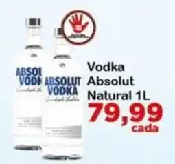 Chama Supermercados Vodka absolut natural oferta