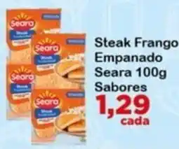 Chama Supermercados Steak Frango Empanado Seara oferta