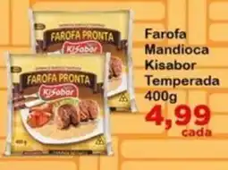 Chama Supermercados Farofa mandioca kisabor temperada oferta