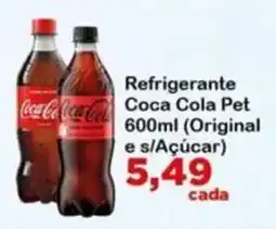 Chama Supermercados Refrigerante Coca Cola Pet Original e s/Açúcar oferta