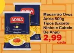 Chama Supermercados Macarrão ovos adria oferta