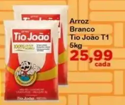 Chama Supermercados Arroz Branco Tio João T1 oferta