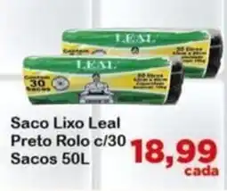 Chama Supermercados Saco Lixo Leal Preto Rolo oferta