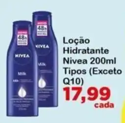 Chama Supermercados Loção Hidratante Nivea 200ml oferta