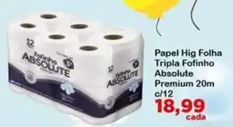 Chama Supermercados Papel Hig Folha Tripla Fofinho Absolute Premium oferta