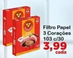 Chama Supermercados Filtro Papel 3 Corações oferta