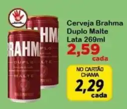 Chama Supermercados Cerveja brahma duplo malte oferta