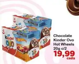 Chama Supermercados Chocolate Kinder Ovo Hot Wheels oferta