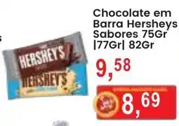 Federzoni Supermercados Chocolate em Barra Hersheys oferta