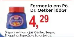 Federzoni Supermercados Fermento em Pó Dr. Oetker oferta