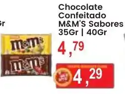 Federzoni Supermercados Chocolate Confeitado M&M'S Sabores oferta